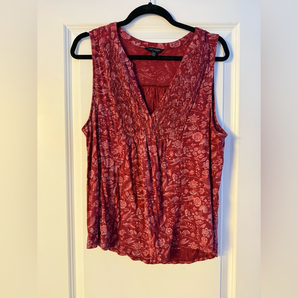 Lucky Brand floral Tank Top - SZ XL